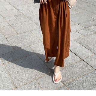 ĐẦM SUÔNG SƠ MI CAM ĐẤT - DT1729