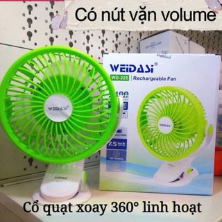 Quạt Sạc Kẹp WEIDASI WD-225