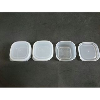 Set 3 hộp nhựa nắp dẻo, kháng khuẩn 120ml Nakaya nhập từ Nhật Bản