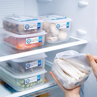 Hộp nhựa nắp dẻo, kháng khuẩn 1L Nakaya nhập từ Nhật Bản