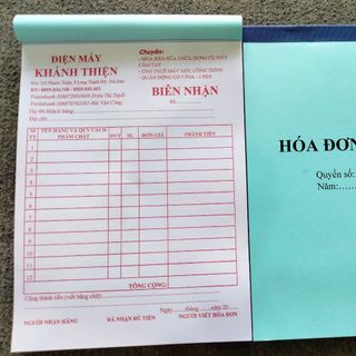 Hóa đơn bản lẻ - 1 liên, 2 liên, 3 liên (Thiết kế riêng)