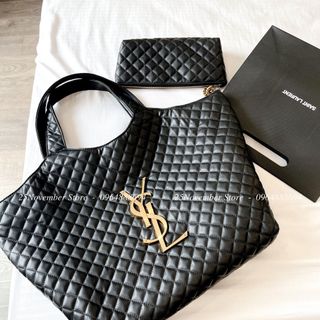 Túi Xách Nữ Y.S.L -Size 44Cm -Màu Đen-Bán Sỉ-Bán Buôn