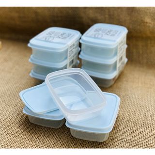 Set 3 hộp nhựa nắp dẻo 150ml nhập khẩu từ Nhật Bản