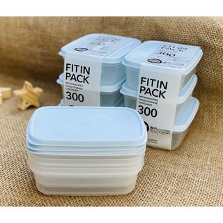 Set 3 hộp nhựa nắp dẻo 300ml nhập từ Nhật Bản