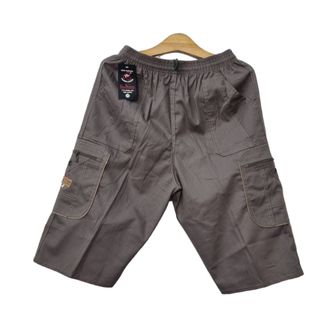 [HCM] Quần Short Nam Kaki Lụa Cong Túi Hộp Lưng Thun Co Giãn From Rộng Trung Niên Có Túi Khóa Kéo Size Từ 50-90kg
