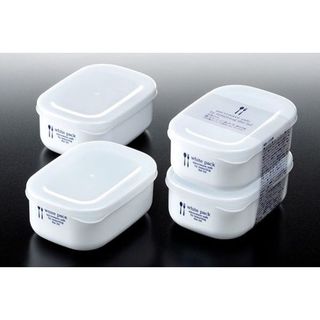 Set 2 hộp nhựa đựng thực phảm White pack 280ml nhập khẩu từ Nhật Bản
