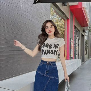 CHÂN VÁY JEAN DÀI MỚI VỀ HÀNG mã mới - jean có dãn xịn đẹp  From bao đẹp - chất lượng  Size: S M L