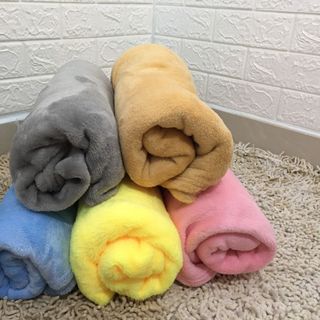 Mền trơn du lịch tuyết nhung siêu mịn, chăn ngủ trưa văn phòng êm nhẹ, đắp cực ấm