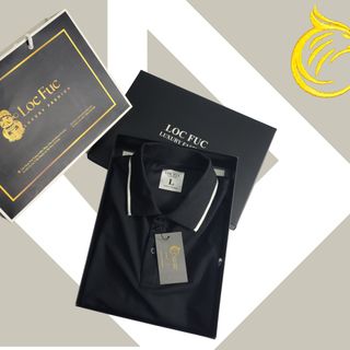 ÁO POLO NAM ĐEN VIỀN TRẮNG LOCFUC