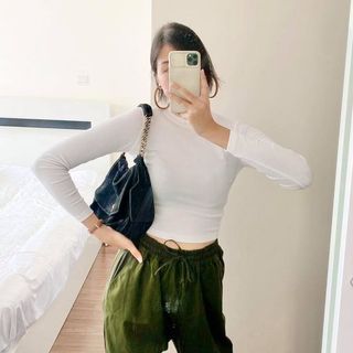 Áo croptop TAY DÀI chính hãng AGE2X CHẤT LƯỢNG CAO