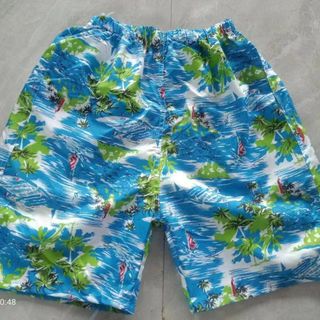 Quần sơ mi hoa quả họa tiết đi biển, short đùi gia đình hoa lá cành Du lịch