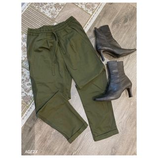 Quần Baggy nữ AGE2X Chất liệu an toàn và lành tính, mềm mát, có phối sọc gân co giãn tốt
