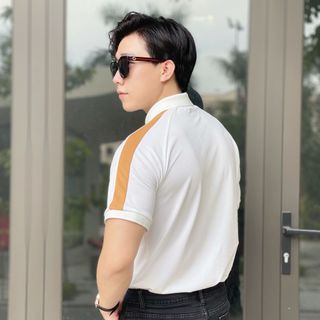THUN NAM, ÁO POLO, ÁO POLO NAM PHỐI DÂY VAI P113