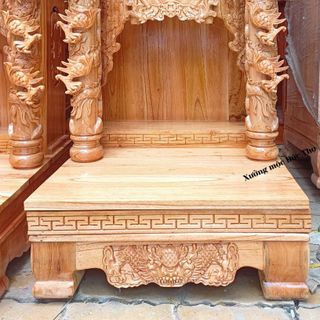 Bàn thờ thần tài gỗ xoan đào