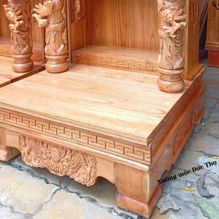 Bàn thờ thần tài gỗ xoan đào