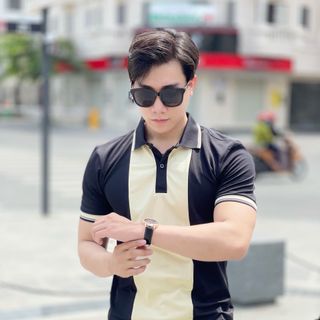 THUN NAM, ÁO POLO, ÁO POLO NAM, ÁO THUN CỔ BẺ, POLO PHỐI MÀU P108