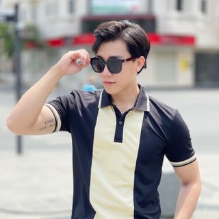THUN NAM, ÁO POLO, ÁO POLO NAM, ÁO THUN CỔ BẺ, POLO PHỐI MÀU P108