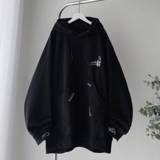 Áo Hoodie Form Rộng Nam Nữ HOUSE logo thêu túi to bự