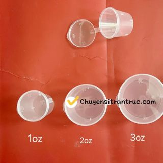 [NHỰA PET] Combo 50 Hủ nhựa, hộp nhựa trong đựng sốt nắp gài liền 2oz, 4oz dùng mang đi