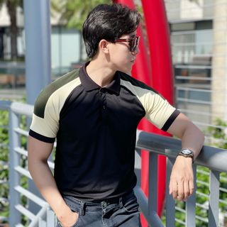 POLO NAM, ÁO POLO NAM, THUN CỔ TRỤ, POLO PHỐI MÀU P103