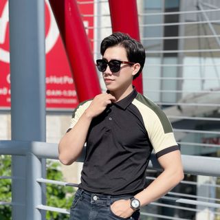 POLO NAM, ÁO POLO NAM, THUN CỔ TRỤ, POLO PHỐI MÀU P103