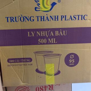 {Giá tốt cho ai cần/ Hàng mới 100%}Thanh lý 8 thùng ly nhựa bầu cao cấp PP 500ml và 700ml
