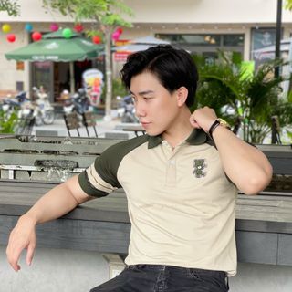POLO NAM, POLO CÓ CỔ, ÁO POLO NAM IN THÊU PHỐI P90