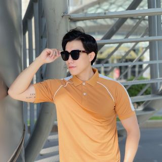 POLO NAM, ÁO POLO NAM, POLO PHỐI DÂY, PHỐI MÀU VAI P110