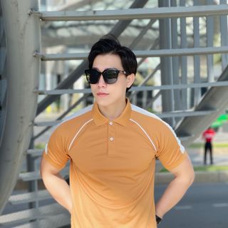 POLO NAM, ÁO POLO NAM, POLO PHỐI DÂY, PHỐI MÀU VAI P110