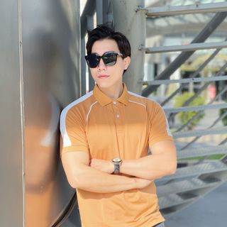 POLO NAM, ÁO POLO NAM, POLO PHỐI DÂY, PHỐI MÀU VAI P110