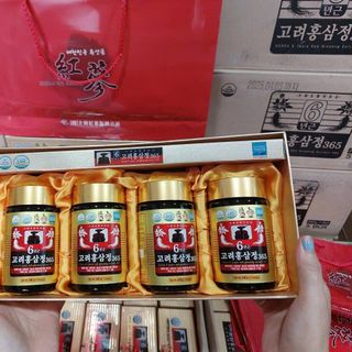 CAO HỒNG SÂM HÀN QUỐC HỘP 4 LỌ
