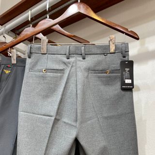 Quần short âu nam cao cấp, quần vải ngố nam thêu logo đặc biệt