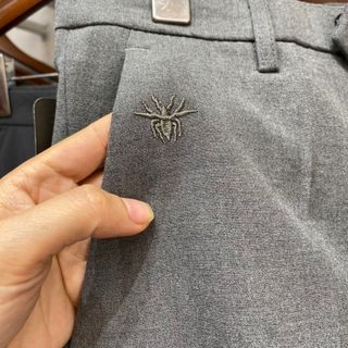 Quần short âu nam cao cấp, quần vải ngố nam thêu logo đặc biệt