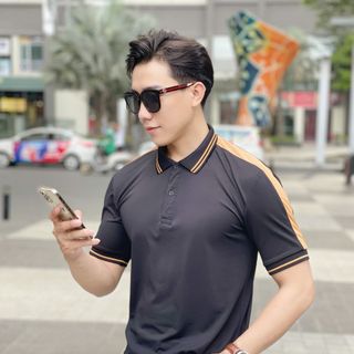ÁO THUN NAM VẢI CÁ SẤU, ÁO POLO NAM, ÁO THUN NAM CỔ BẺ P140