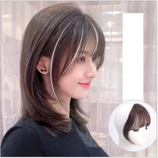 Tóc Giả Mái Thưa Chẻ Ngôi Form Dày Như Thật