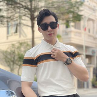 THUN NAM, POLO NAM, ÁO CỔ BẺ VẢI CÁ SẤU PHỐI MÀU P144