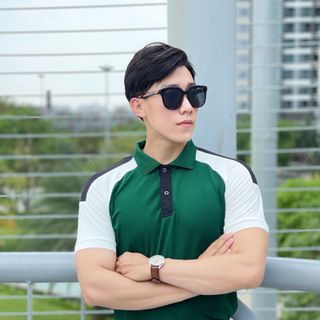 ÁO THUN NAM , ÁO THUN CỔ BẺ, POLO, ÁO POLO NAM, POLO NAM PHỐI P153