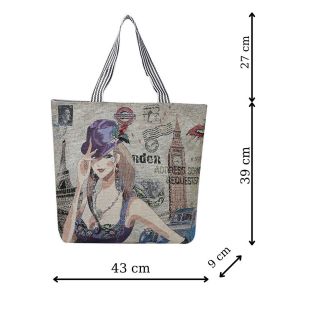 Túi tote vải canvas cute đựng đồ đi học mềm đẹp giá rẻ thời trang