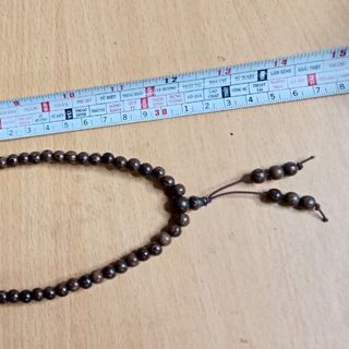 vòng cổ gỗ mun vân công 108 hạt