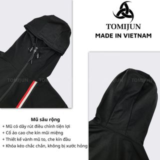 Áo chống nắng nam nữ dày dặn cao cấp chống tia uv thoáng khí, có khả năng làm mát, khử khuẩn, thấm hút mồ hôi_TOMIJUN