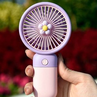 Quạt cầm tay mini tích điện kèm dây đeo
