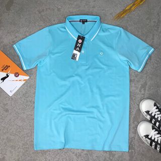 Áo thun nam Polo nam HAPI tay ngắn thêu logo ngực vải cotton cá sấu co dãn thoáng mát
