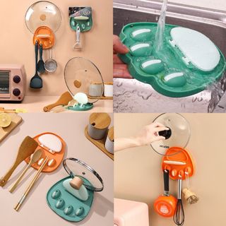Giá Đỡ Nắp Nồi Đa Năng Hình Chân Mèo