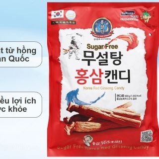 Kẹo hồng sâm không đường Hàn Quốc 365 gói 500g
