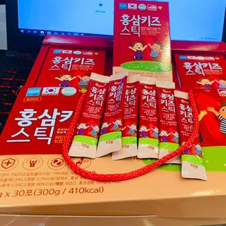 Nước Hồng Sâm Baby DREAM Hàn Quốc Hộp 30 Gói  x 10g cho bé thấp còi, biếng ăn,đề kháng  yếu ( Red Ginseng Kids Stick)