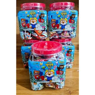 [Hàng Chính Hãng] Kẹo Mút Pororo Candy Cho Bé Hàn Quốc Hộp 60 Chiếc