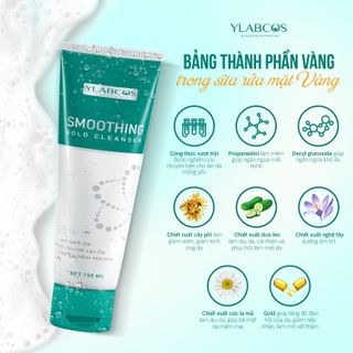 Sữa Rửa Mặt Vàng - Smoothing Gold Cleanser Ylabcos