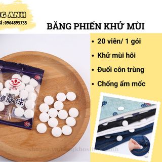 Băng Phiến, Long Não, Gói Băng Phiến 20 Viên Đuổi Chuột, Gián Côn Trùng Chống Nấm Mốc HA049