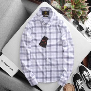 Áo sơ mi hộp cao cấp kẻ sọc ca rô vải mềm mịn mẫu mới 2023