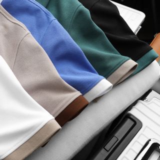 Áo thun polo nam cao cấp, áo có cổ nam, chất ải xuất dư, mịn đẹp dày dặn. Sờ vải là thích. Logo thêu sắc nét. Phối cổ jeans lạ mắt - size từ 55kg - 85kg